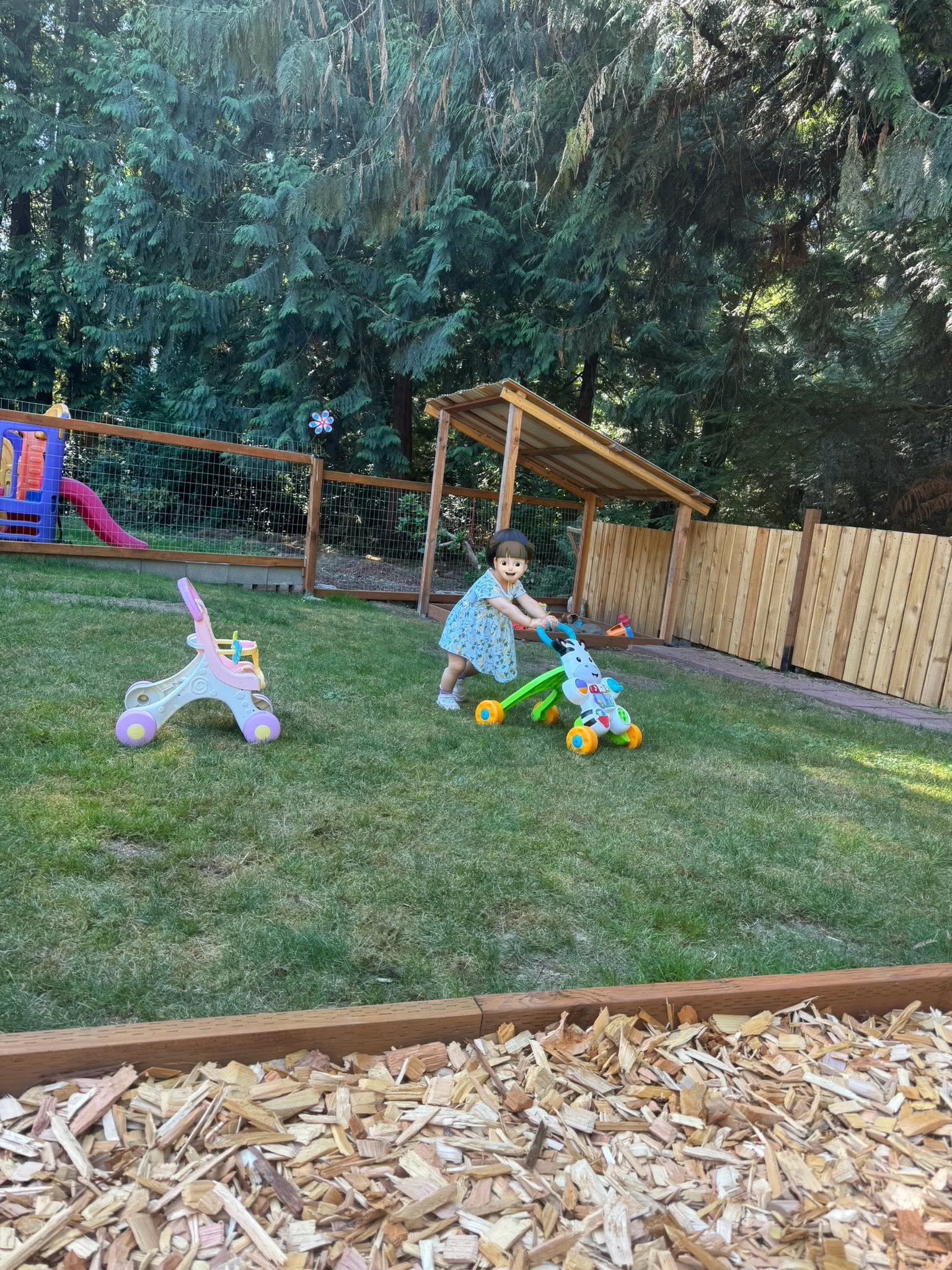 Panda Bear Childcare — toddler riding toy bike